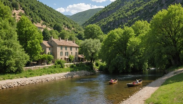 Séjour idyllique au bord de la rivière dans les cévennes